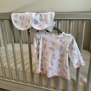 Kissy Kissy Llama and Hearts Top, Pants & Bibs